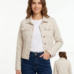 Cazadora Vaquera Beige