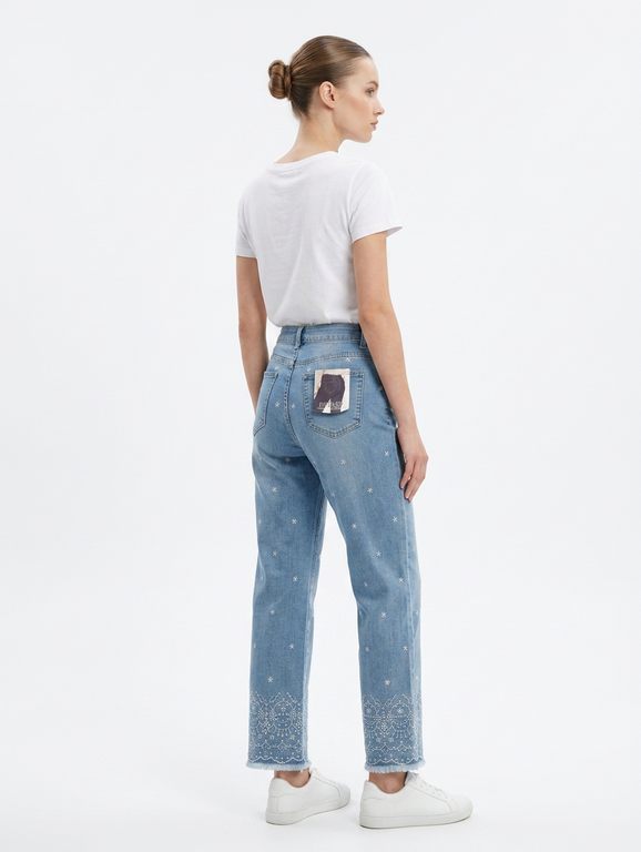 Jeans Ancho Bordados - Imagen 2