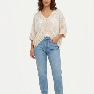 Chaqueta Crochet Oversize